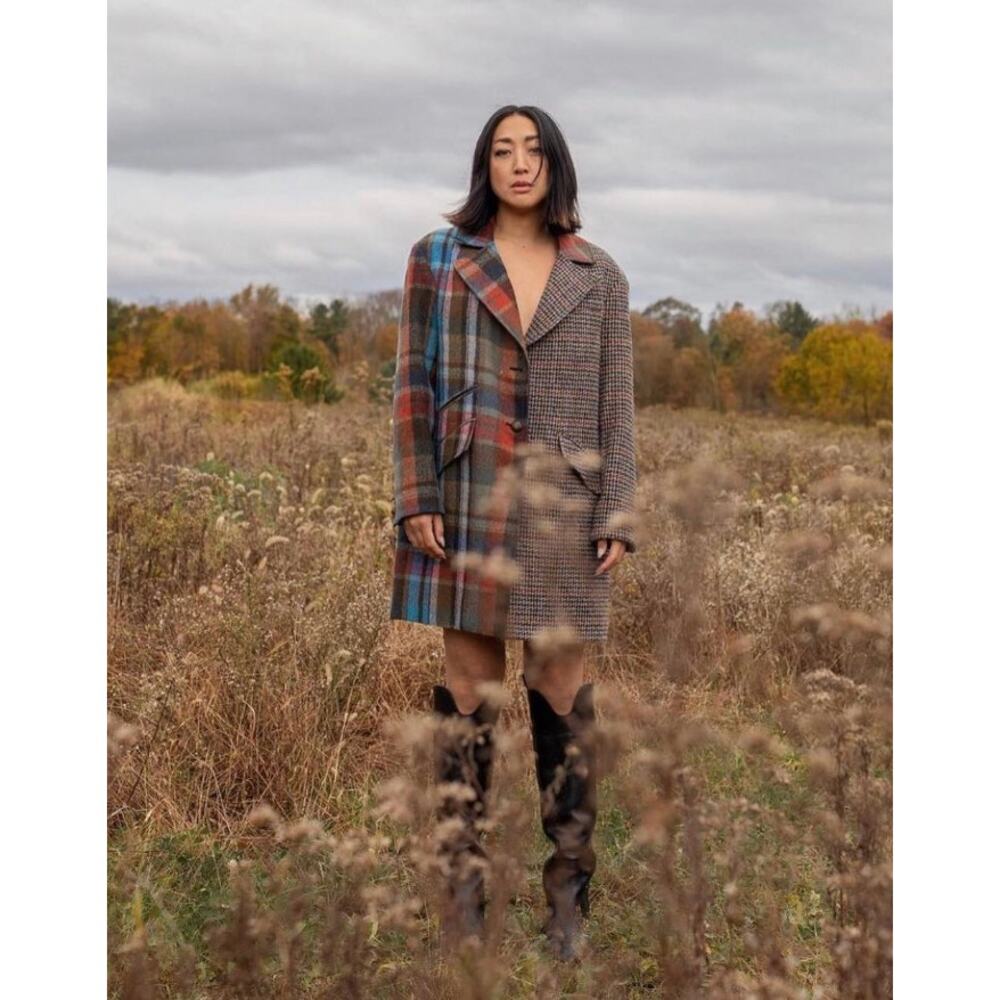 Veronica Beard India Patchwork Dickey Coat Size L